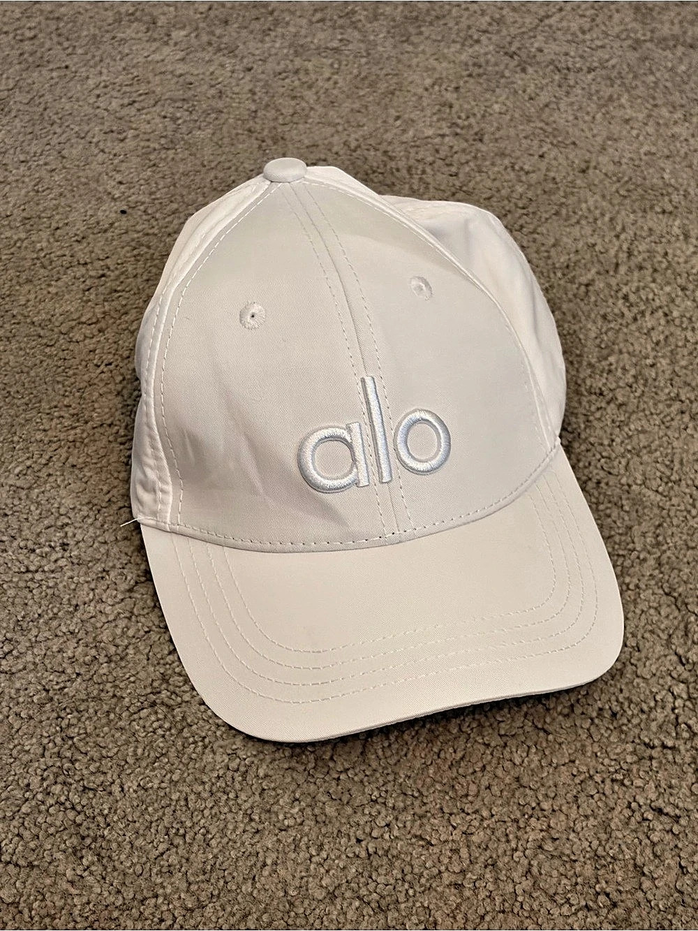 alo Logo Baseball Cap in White Like New